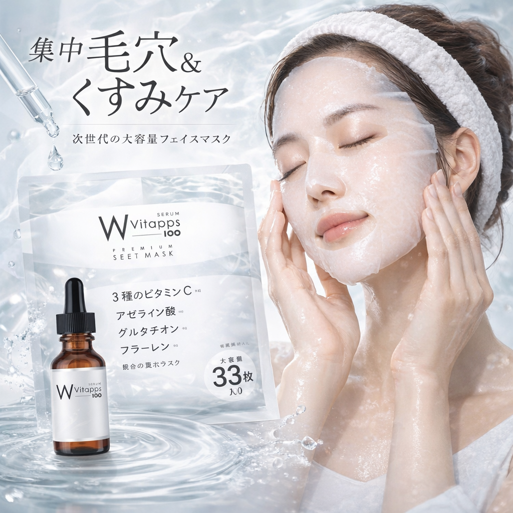 【NEW】Vittaps(ビタップス) Wプレミアムシートマスク